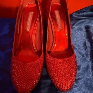 Bordello Sparkling Red Heels